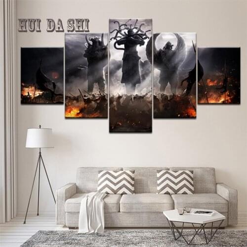 5 Panel American Styel Game Poster Wall Art Picture Home Decoration Living Room Canvas Print Wall Picture Printing On Canvas