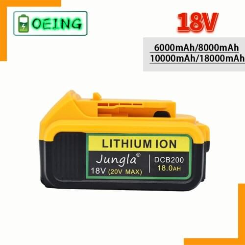 100%original 18V 18.0Ah MAX XR Battery power tool Replacement for DeWalt DCB184 DCB181 DCB182 DCB200 20V 16A 18Volt 18 v Battery