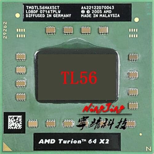AMD Turion 64 X2 Mobile technology TL-56 TL 56 TL56 1.8 GHz Dual-Core Dual-Thread CPU Processor TMDTL56HAX5DC Socket S1