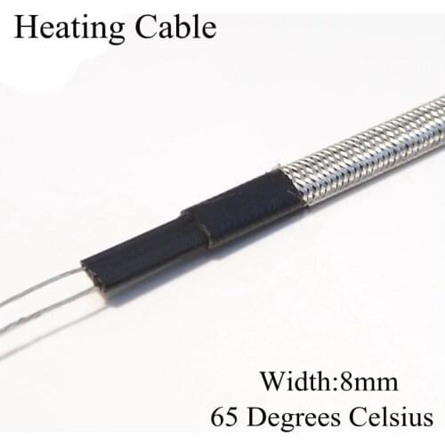 Anti-freeze Frost Protection Heating Cable For Water Pipe/Roof 230V 8mm 65C Self Regulating Electric Heater Copper Wire