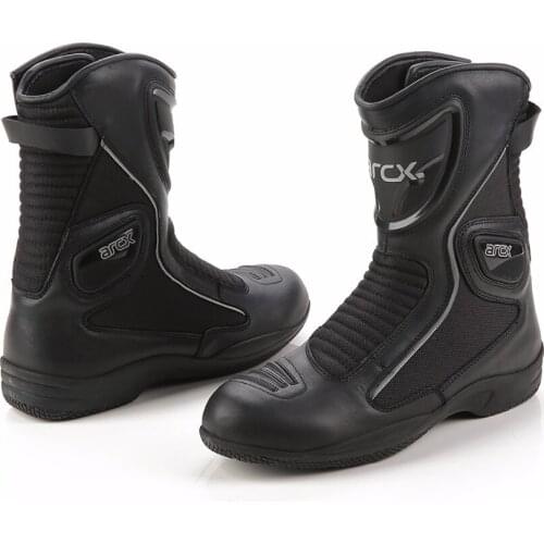 ARCX Motorcycle Boots Leather Motocross Boots Men Waterproof Moto Boots Motorbike Riding Mid-Calf Shoes Motorcycle Shoe