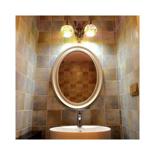 58cmx73cm European Oval Bathroom Mirror Nordic Toilet Basin Wall Hanging Wall Makeup decorative mirror