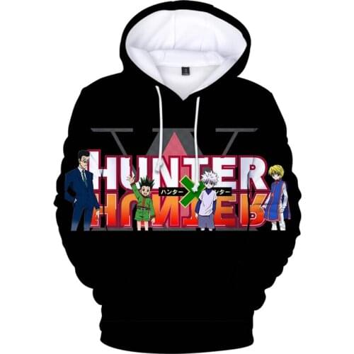 Men Hunter x Hunter Hoodie Winter Fashion 3D Printing Hoodies Casual Sportswear Tops Cotton Pullover Hipster Tops For Boys