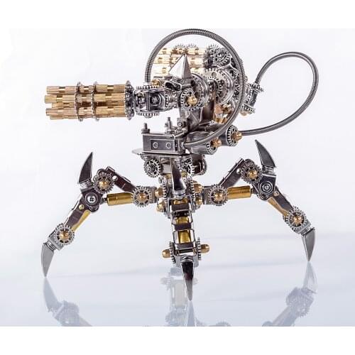 DIY Handmade Stainless Steel 3D Puzzle Model Kit Magnetic Mecha Ornaments Without Speaker For Home Decor - Magnetic Chaser