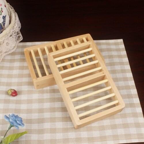 Natural Wood Soap Tray Holder Dish High Quality Shower Wash Soap Dishes For Bathroom Accessories F20173709