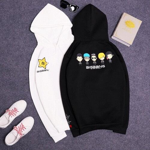 New Style long-sleeved Hooded Student Couple Sweatshirt Tide Brand Men And Women (plus cashmere)