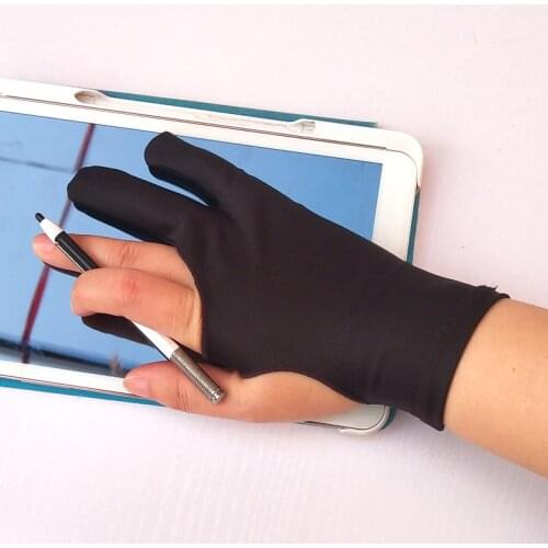 1 Piece Black Screen Touch Glove Special-use Antifouling Drawing Gloves for Tablet Fine Arts Sketch Painting Student