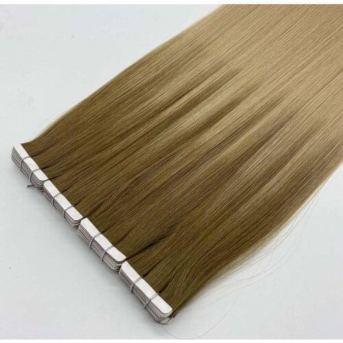 Bluelucky High Quality Balayage Color Remy Human Hair Tape In Extensions Straight 2.5g/Piece 20 Pcs/Lot