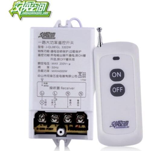 New J-QL081 500M & 1000M 4000W 85V-250V 30A One Way High Power Wireless Remote Control Switch RF 1CH 1 CH Control Switch