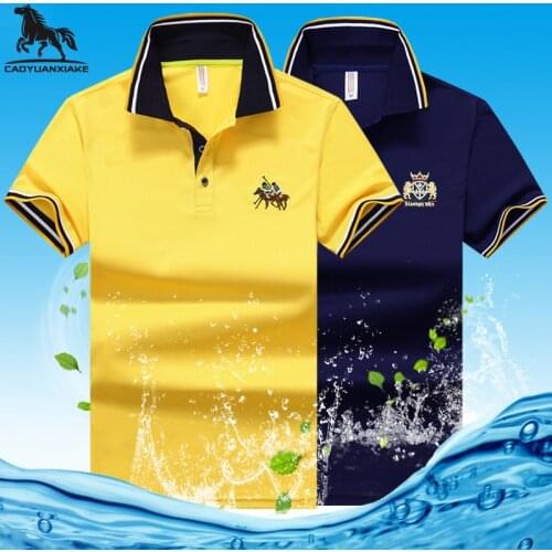 6XL 7XL 8XL men polo shirt Summer new high quality mens short-sleeved polo shirt embroidery mens casual business polo shirt T03