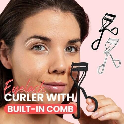 Eyelash Curler With Built-in Comb Eyelash Curler with Built-in Comb Tweezers Curling Cosmetic Eye Beauty Tool Dropshipping