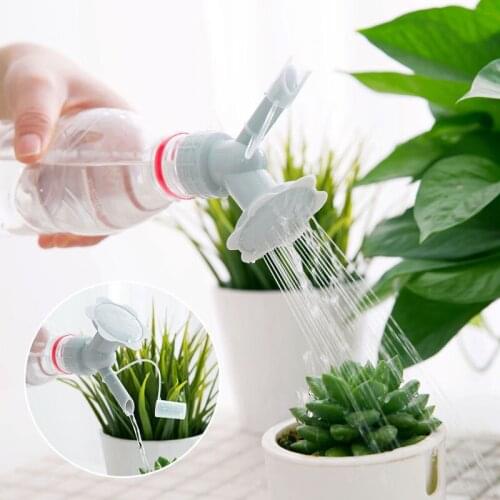 2 In 1 Gardening Sprinkler Watering Can Nozzle For Bottle Plastic Sprinkler Irrigation Shower Head Indoor Waterers Garden Decor