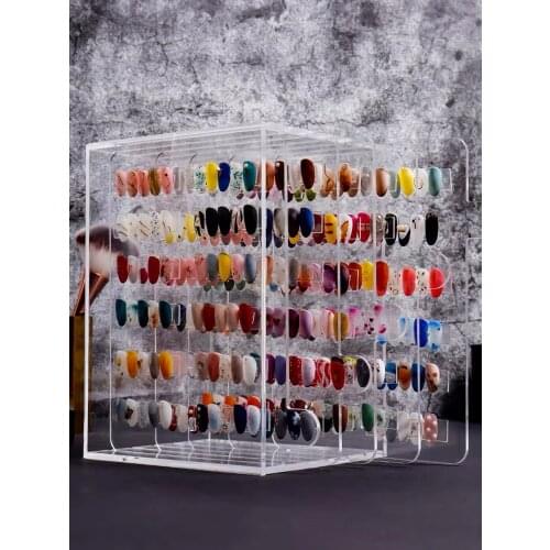 3/5 layers Nail Color display board Acrylic Nail Tips collection stand Professional dust-proof Nail tips polish display rack