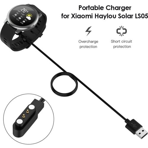 60/100cm USB Charger for Xiaomi Solar LS05 Fast Charging Cable Cradle Dock Power Adapter Smart Watch Accessories