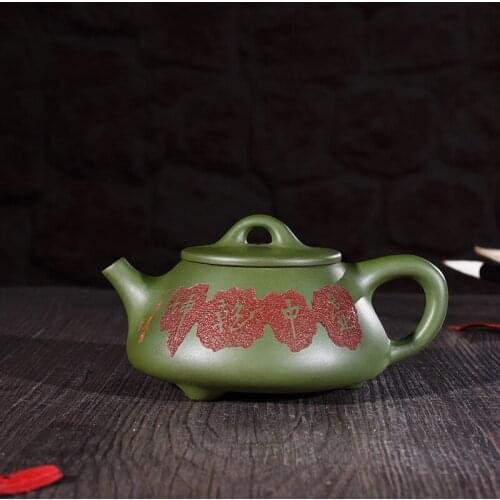 Yixing recommended authentic handmade undressed ore chlorite shake qiankun stone gourd ladle pot of kung fu tea tea set