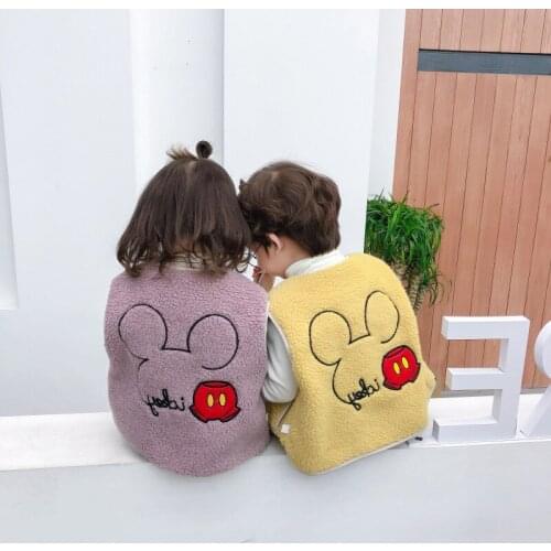 Winter Children Vest Fur Baby Waistcoat Kids Light Vest for Girl Boy Toddler Children Clothes Fur Jacket sleeveless