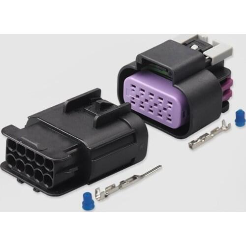 100sets 10 Pin DJ7105D-1.5-11/21 male female accelerator throttle Pedal sensor connector headlamp lamp plug 15326847 15326843