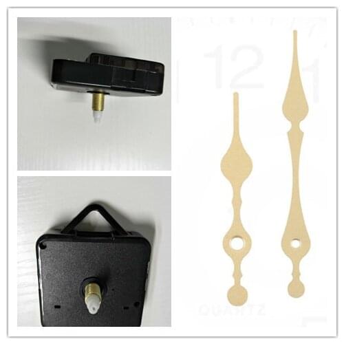 18mm Shaft Wholesale 100PCS Large Hands Quartz Clock Movement Motor Kit For DIY Wall Clock hands two colors white/gold
