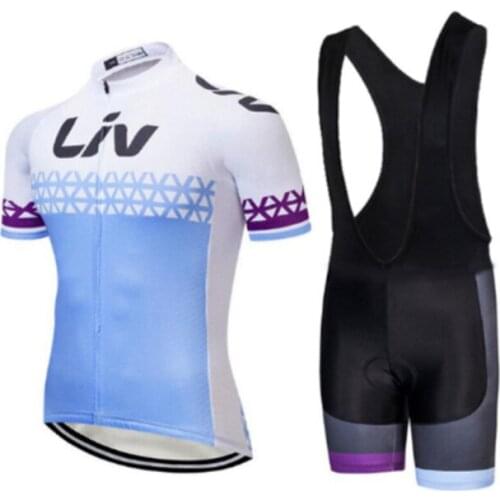 2021 LIV Bicycle Jersey Set Women Summer Cycling Clothing BIB Gel Shorts MTB Suit Female Road Bike Clothes Uniform Pro Kit Dress