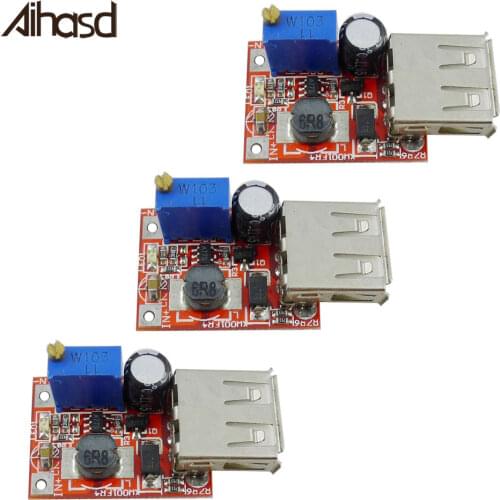 3PCS 2A Solar Boost Step Up USB DC-DC 0.9V-6V Adjustable Power Supply Charger Module