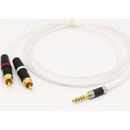 4.4mm to 2 RCA Balance Replacement Auido Upgrade Cable Cord Sound Cable