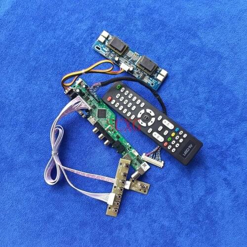 LVDS 30-Pin Kit 4CCFL Analog Signal LCD display controller board For M201P1-L01/L02/L03/L05 HDMI-compatible VGA AV USB 1400*1050