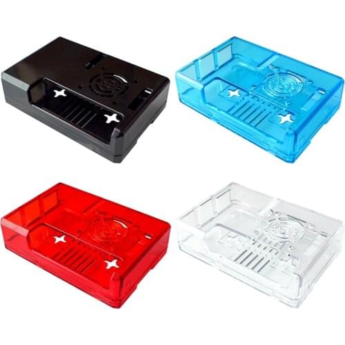 For Raspberry Pi 3 B/B+ case ABS shell GPIO reserved opening design Coolable fan housing can be used