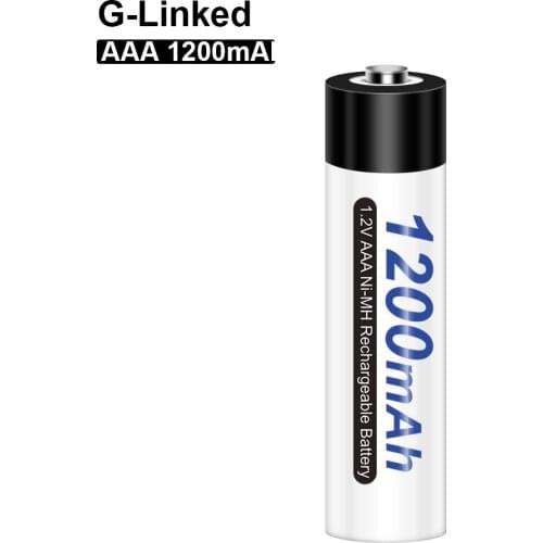 G-Linked 1.2V NI-MH AAA Battery 1200mAh 1.2V Rechargeable Batteries 3A Rechargeable Batteries for Electric Toothbrush Toys