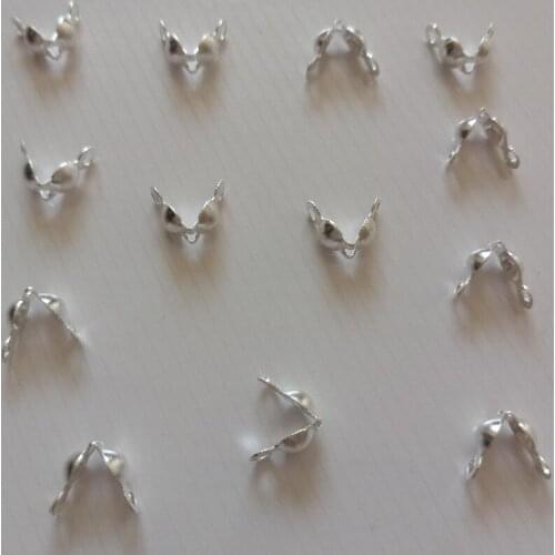 Wholesale 2000pcs 4X8mm Bead Buckle Ball Chain End Connector Fit Women Diy Fashion Necklace Jewelry Making Accessories