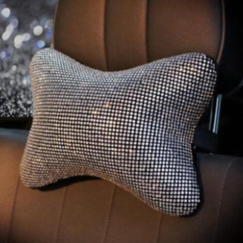 Lady Rhinestone Car Shoulder Neck Protection Pillow Auto Interior Accessories Car Shoulder Neck Protection Pillow Auto Interior