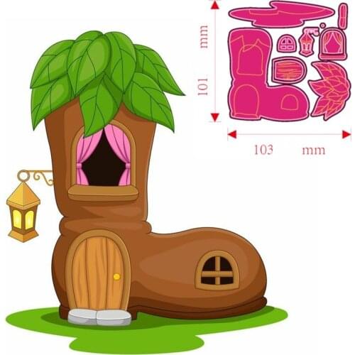 Metal Cutting Dies Shoe house DIY Scrapbooking Paper Cards Decorative Craft Embossing