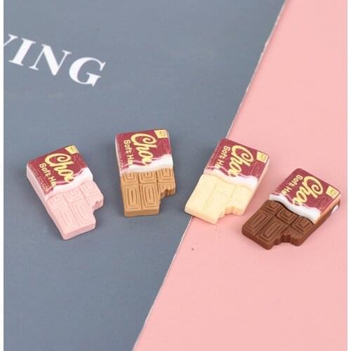 10pcs 1/6 1/12 Dollhouse Miniature Mini Chocolate Model Play Kitchen Food Toy