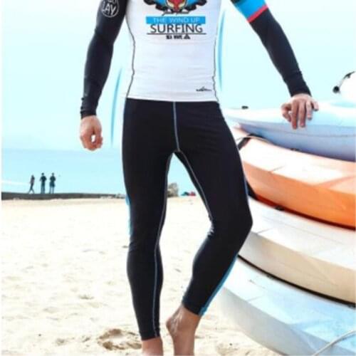 Men Long Surfing Water Sport Pants Leggings Tights Sun UV Protection Wetsuit Diving Snorkeling Pants Quick Drying Rash Guards