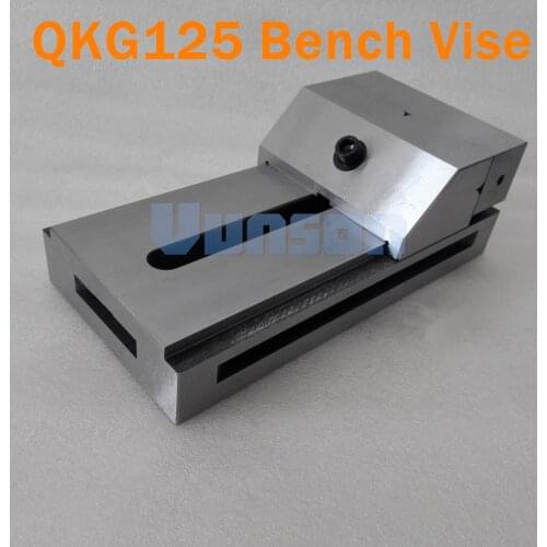QKG125 flat-nose Precision Bench Vise for Surface grinding machine, milling machine, edm machine, High Precision 0.005mm/100mm