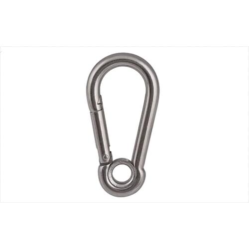 Rock Climbing Stainless Steel Safety Buckle Quick Hanging Mountaineering Buckle Quick/Slow Falling Safety Spring Buckle 2PCS