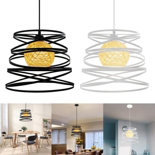 Modern Nordic Led Vertigo Pendant Lights Hanging Lamp Suspension E27 Luminaire for Living Room Restaurant Kitchen Lampe Lustre