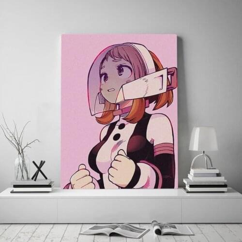 Home Decoration Hd Prints Roles Uraraka Ochako Canvas Painting Wall Artwork Modular Anime Pictures Modern Poster For Living Room