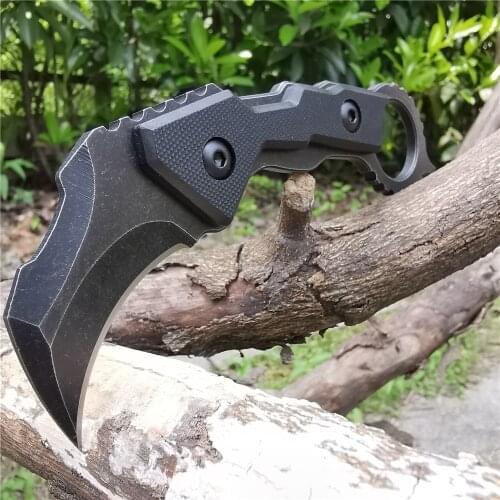 Military Straight Knife 8cr13 Steel Blade G10 Handle Rescue Utility Knives Good Hunting Camping Survival Outdoor Everyday Carry