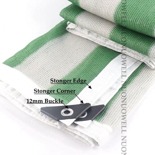 HI-quality Green White HDPE Anti-UV Sun Shade Net Home Terrace Balcony Privacy Safety Fence Netting Canopy Sunshade Nets