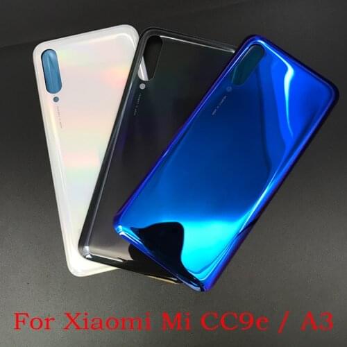 Replacement Parts Rear Back Battery Cover Door Housing Case With Glue Adhesive Sticker For Xiaomi Mi A3 CC9e CC 9e