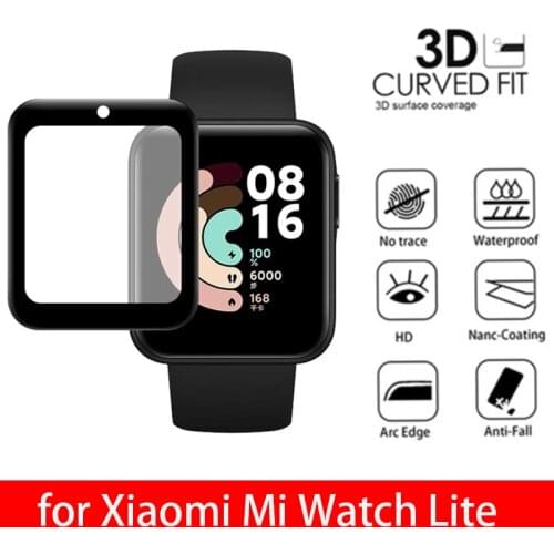 Full Coverage Screen Protector for Xiaomi Mi Watch Lite Smart Watch Lite Soft Hydrogel Protective Film Accessories Not Glass