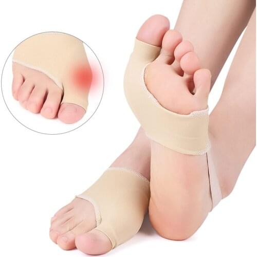 1 Pair Bunion Corrector Gel Pads Toe Guard Hallux Valgus Protector Socks Toes Support Bunion Care Bandage Foot Care