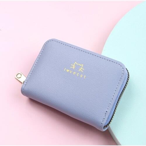 2021 Women Wallets New PU Leather Small Purse Ladies Card Holder Bag Cute Fashion Trend Student Short Hasp Tote Bags