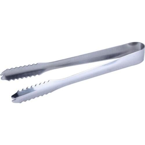 1pcs Good Quality Ice Tongs Tool Stainless Steel Barbecue BBQ Clip Bread Food Ice Clamp Bar Kitchen Accessories