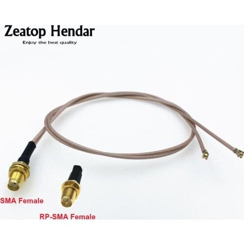 1Pcs SMA / RP-SMA Female Jack to Dual 2x IPEX IPX U.fl Plug RG178 Y Type Splitter RF Coax Pigtail Cable 10cm 15cm 20cm 30cm 50cm