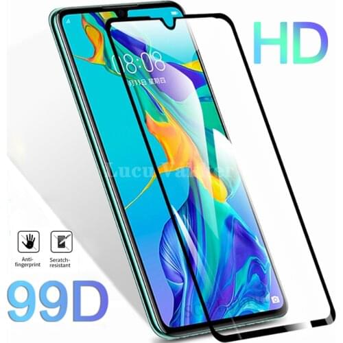 99D Protective Glass On For Huawei P20 Pro P30 P10 Lite Screen Protector Glass For Honor 10 20 Lite Tempered Glass Film Case