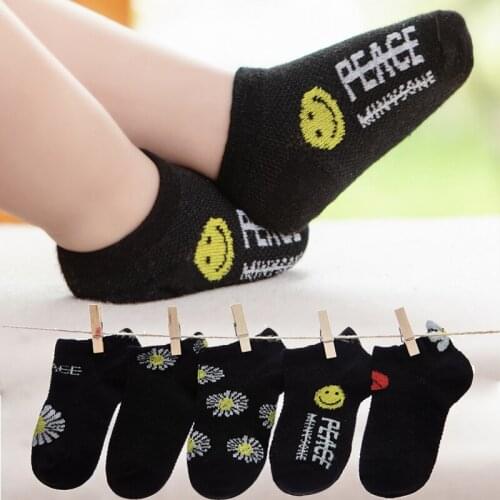 Kids Cotton Summer Low Cut Socks Child Toddler Girl Boy Thin Mesh Small Daisies Short Ankle Sock Newborn infant Baby Accessories