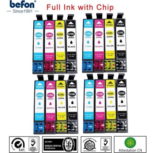 Befon Wholesale 29XL Cartridge Compatible for Epson T29 T2991 T 2991 Printer Ink Cartridge for epson XP235 XP 335 332 432 435