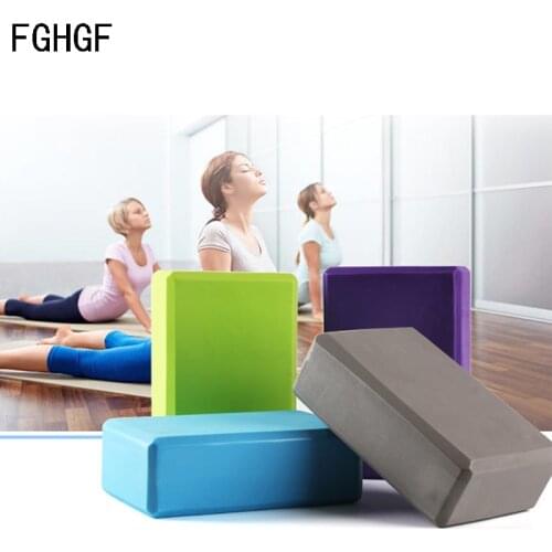 EVA Yoga Block Colorful Foam Block Yoga Brick Exercise Fitness Tool Exercise Workout Stretching Aid Yoga Accessories Training