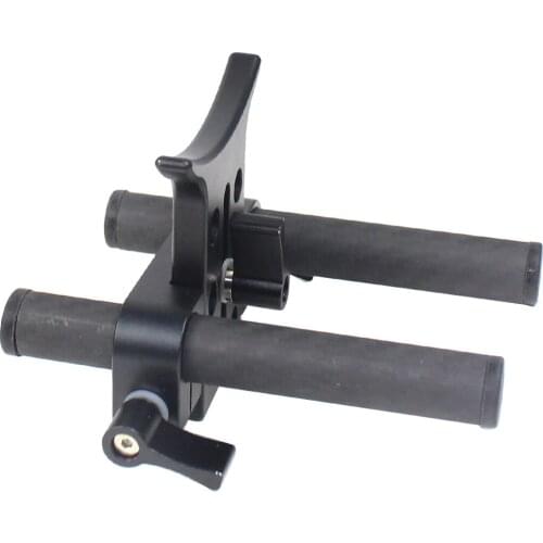 Feichao Camera Lens Bracket Support 15mm Rod Rail System with DSLR Mount Baseplate for 5D3 5D2 SLR Camera Accessories